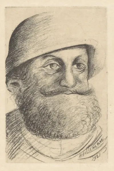 Man met baard en hoed