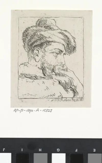 Man met baard in profiel