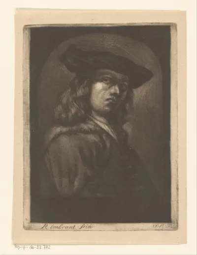 Man met baret