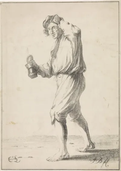 Man met bierpul
