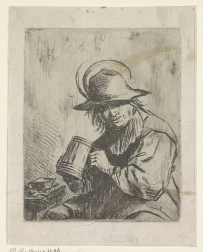 Man met bierpul