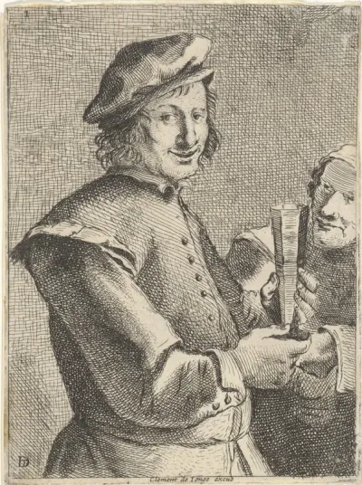 Man met een glas in zijn handen