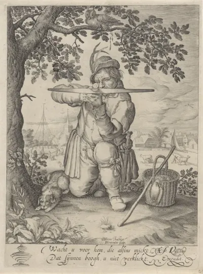 Man met een kruisboog