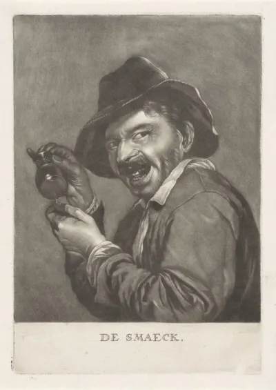 Man met een leeg glas (de Smaak)