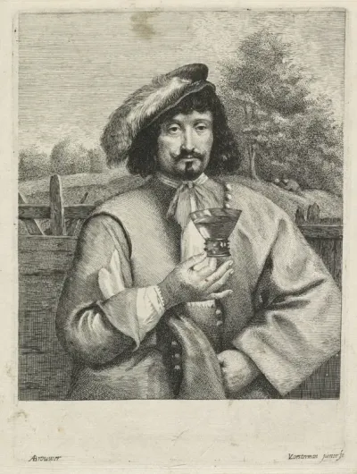 Man met een wijnglas (Luxuria)