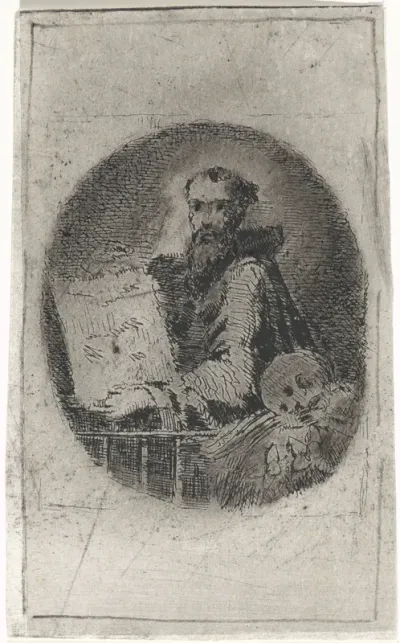 Man met geschrift