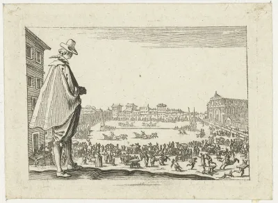 Man met hoed bij de Piazza Santa Maria Novella te Florence