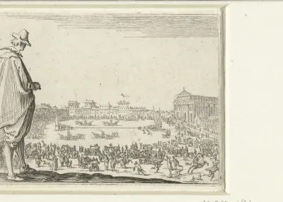 Man met hoed bij de Piazza Santa Maria Novella te Florence