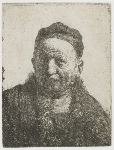 Man met kalotje: buste; de vader van Rembrandt (?)