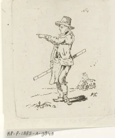 Man met maatstok