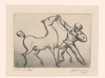 Man met paard