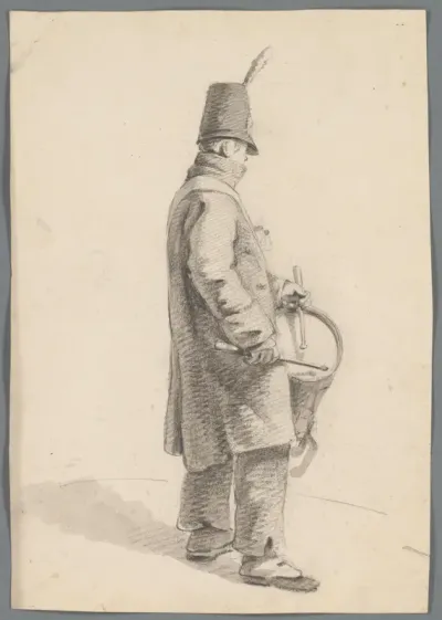 Man met trommel