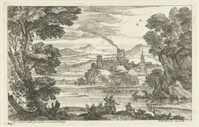 Man met wapperende mantel