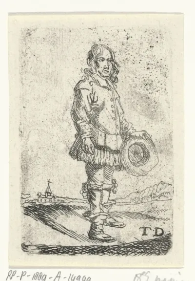 Man met zijn hoed in de hand