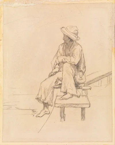 Man on bench