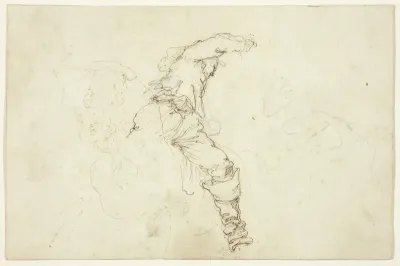 Man on Horseback, Raising Right Arm