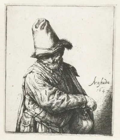 Man Playing a Hurdy-Gurdy