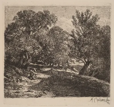 Man Resting by a Stone Wall
