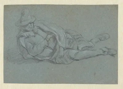 Man Resting on the Ground