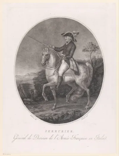 Man te paard, mogelijk generaal Jean-Mathieu-Philibert Sérurier