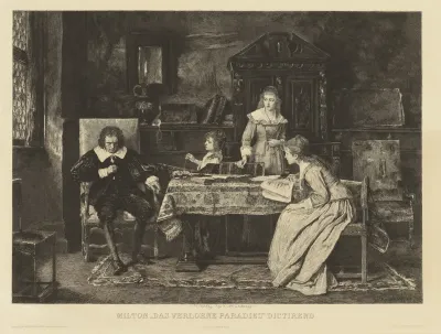 Man, twee vrouwen en een kind rondom een tafel
