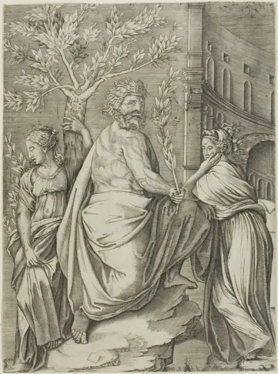 Man Under a Laurel Tree