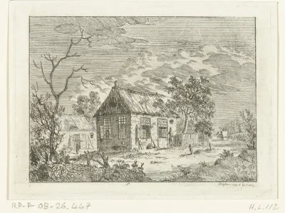 Man voor de deur van een huis