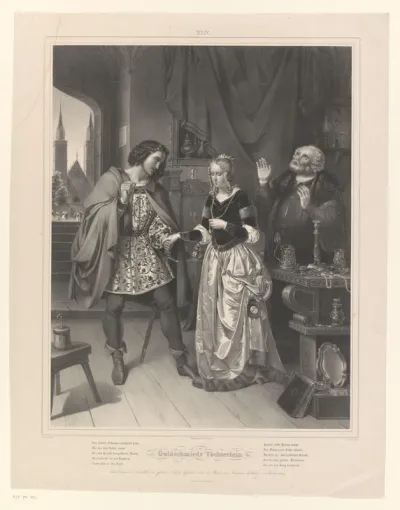 Man vraagt de hand van een vrouw