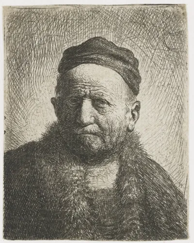 Man wearing a close cap: bust (the artist's father?)
