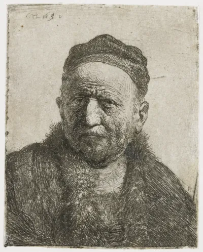 Man wearing a close cap: bust (the artist's father?)