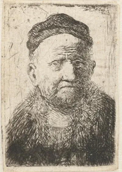 Man wearing a close cap: bust (the artist’s father?)