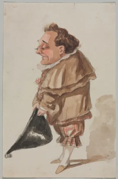 Man with a Large Hat