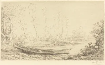 Man with a Punt, Figure to the Right