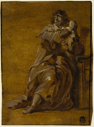 Man with Hands Clasped