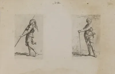 Man with Plumed Hat, Side View (Figurine Series)