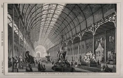 Manchester Exhibition of Art treasures, Manchester, England: interior gallery
