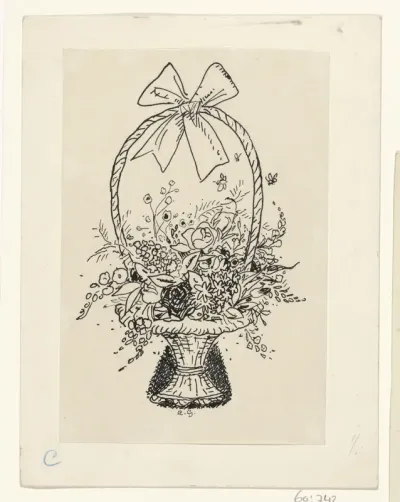 Mand met bloemen