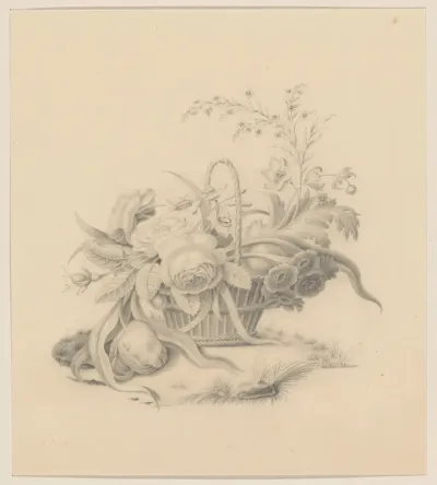 Mandje met bloemen