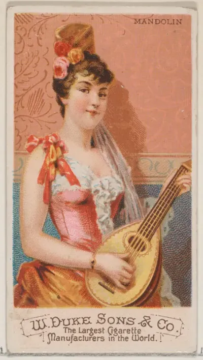 Mandolin, from the Musical Instruments series (N82) for Duke brand cigarettes