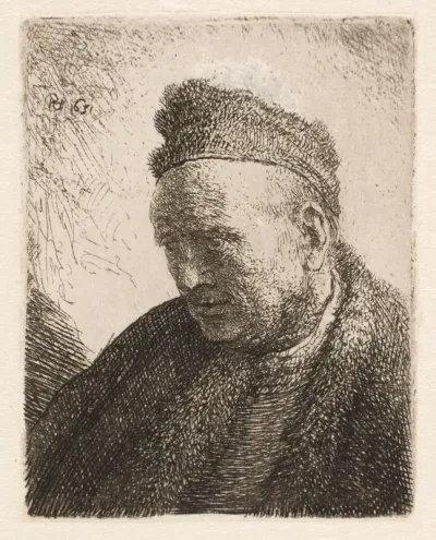 Mandshoved. Rembrandts fader