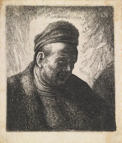 Mandshoved. Rembrandts fader