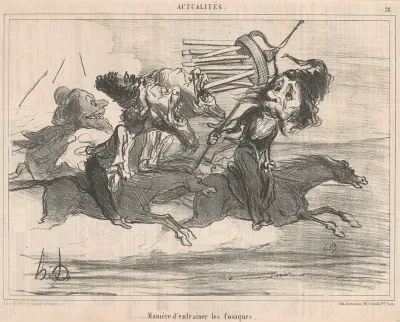 Maniére d'entrainer les cosaques