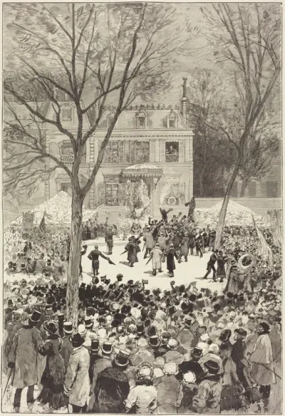 Manifestation populaire du 27 Février pour fêter le 80 année de Victor Hugo