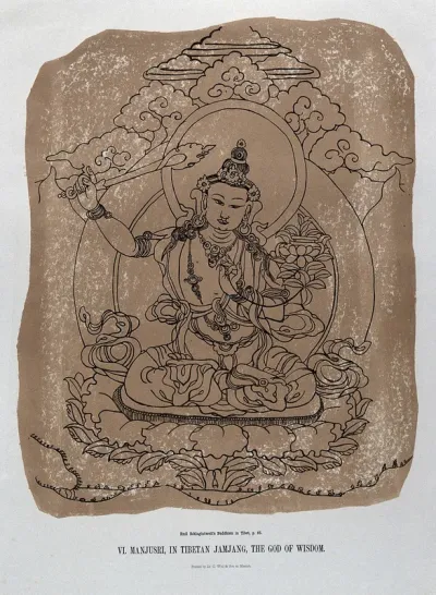 Manjusri, the God of wisdom