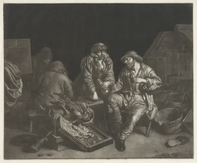 Mannen in een herberg