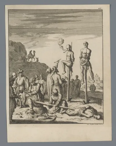 Mannen op staken gezet