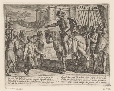 Mannen uit het fort geven zich over aan Julius Civilis