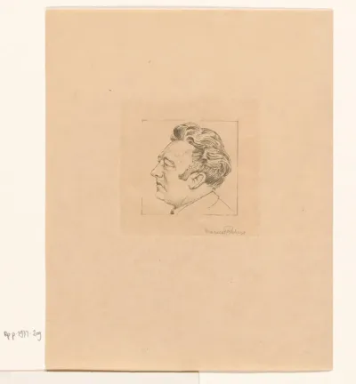 Mannenkop en profil