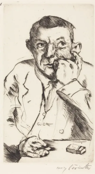 Männliches Bildnis mit Aufgestütztem Arm (Portrait of a Man Smoking)