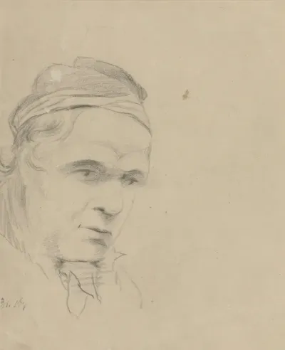 Manskop, neerziend